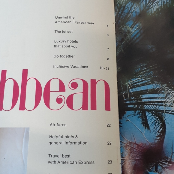 Vintage 1972 The Caribbean Book by American Express Pan Am Airlines - Picture 7 of 11